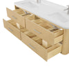 Custom image for Scandinavian Oak with Brushed Nickel Trim / No Mirror