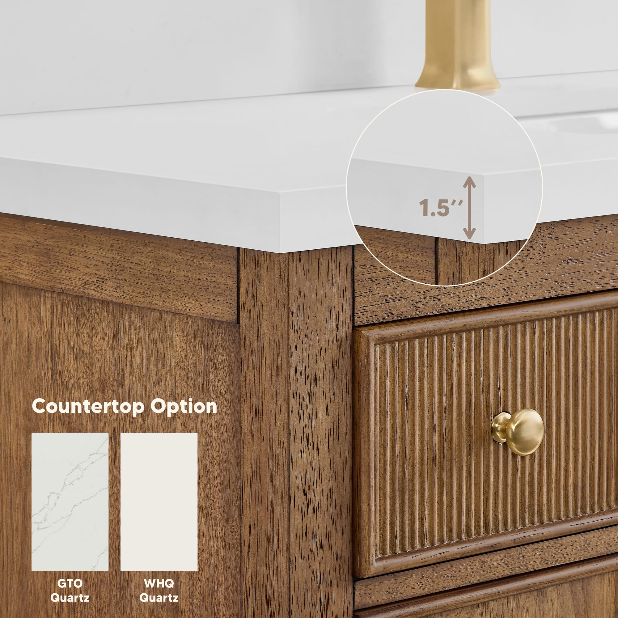 Rian Bathroom Vanity with Countertop 36 inch Single Sink Single