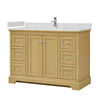 Custom image for Honey Oak with Polished Chrome Trim / Giotto Quartz / No Mirror