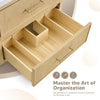 Custom image for Scandinavian Oak with Brushed Nickel Trim / Giotto Quartz / No Mirror