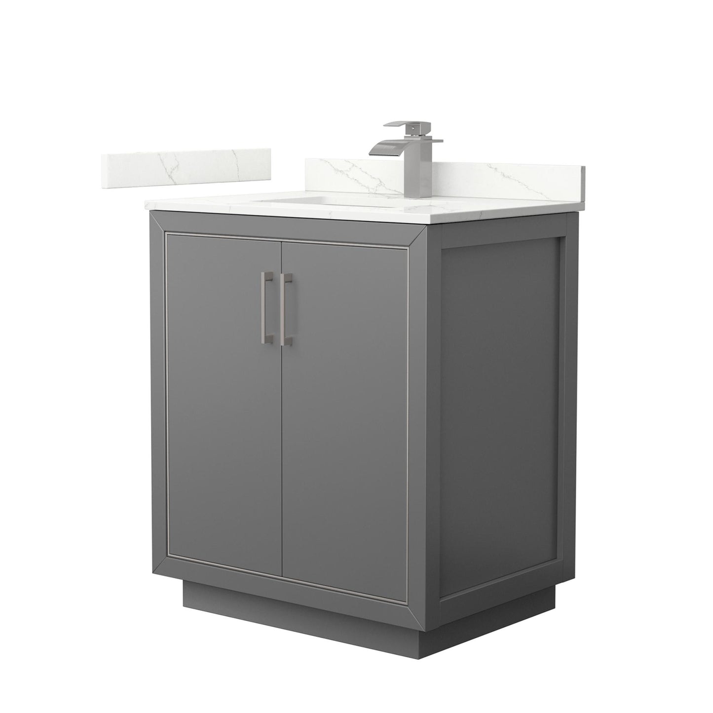 Icon Bathroom Vanity with Countertop 30 inch Single Sink Single hole Faucet Setup