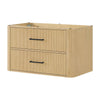 Custom image for Scandinavian Oak with Matte Black Trim / No Mirror