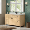 Custom image for Scandinavian Oak with Matte Black Trim / White Quartz / No Mirror