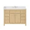 Custom image for Scandinavian Oak with Brushed Nickel Trim / Giotto Quartz / No Mirror