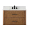 Custom image for Toasted Walnut with Matte Black Trim / Giotto Quartz / No Mirror