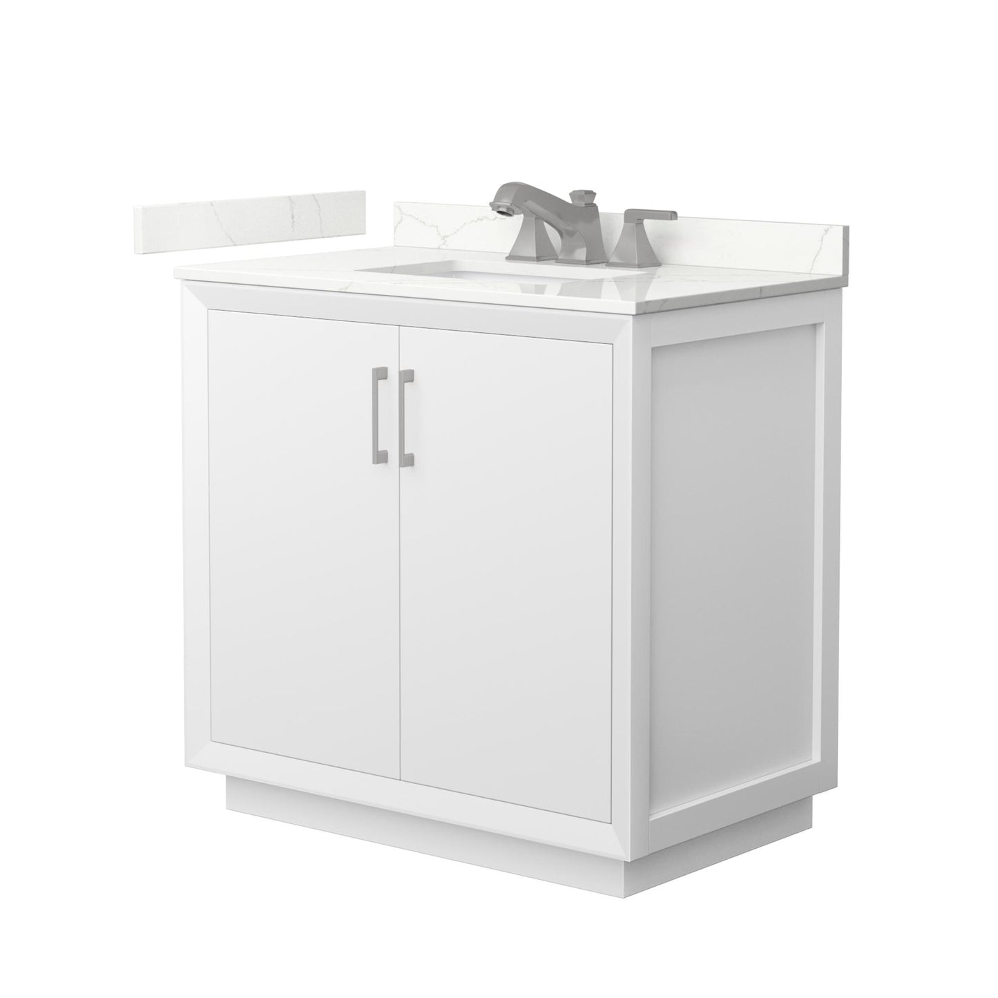 Strada Bathroom Vanity with Countertop 36 inch Single Sink 3-hole Faucet Setup