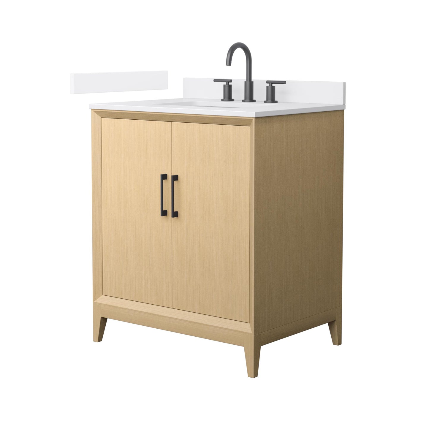 Janna Bathroom Vanity with Countertop 30 inch Single Sink 3-hole Faucet Setup