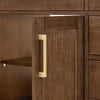 Custom image for Dark Oak with Brushed Nickel Trim / Carrara Cultured Marble / No Mirror