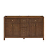 Custom image for Dark Walnut with Brushed Gold Trim / No Mirror