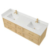 Custom image for Scandinavian Oak with Satin Bronze Trim / Giotto Quartz / No Mirror