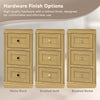 Custom image for Honey Oak with Brushed Gold Trim / No Mirror