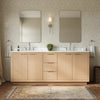 Custom image for Light Straw with Brushed Nickel Trim / Carrara Cultured Marble / No Mirror
