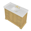 Custom image for Honey Oak with Brushed Gold Trim / Carrara Cultured Marble / No Mirror