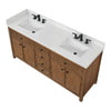 Custom image for Toasted Walnut with Matte Black Trim / White Quartz / No Mirror