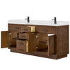 Custom image for Dark Oak with Matte Black Trim / Giotto Quartz / No Mirror