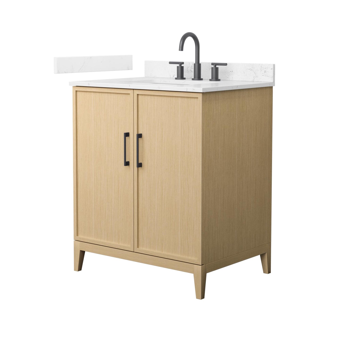 Elan Bathroom Vanity with Countertop 30 inch Single Sink 3-hole Faucet Setup
