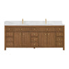 Custom image for Toasted Walnut with Satin Bronze Trim / Giotto Quartz / No Mirror
