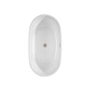 Custom image for White with Brushed Nickel Trim / 55