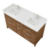 Custom image for Toasted Walnut with Brushed Nickel Trim / Giotto Quartz / No Mirror