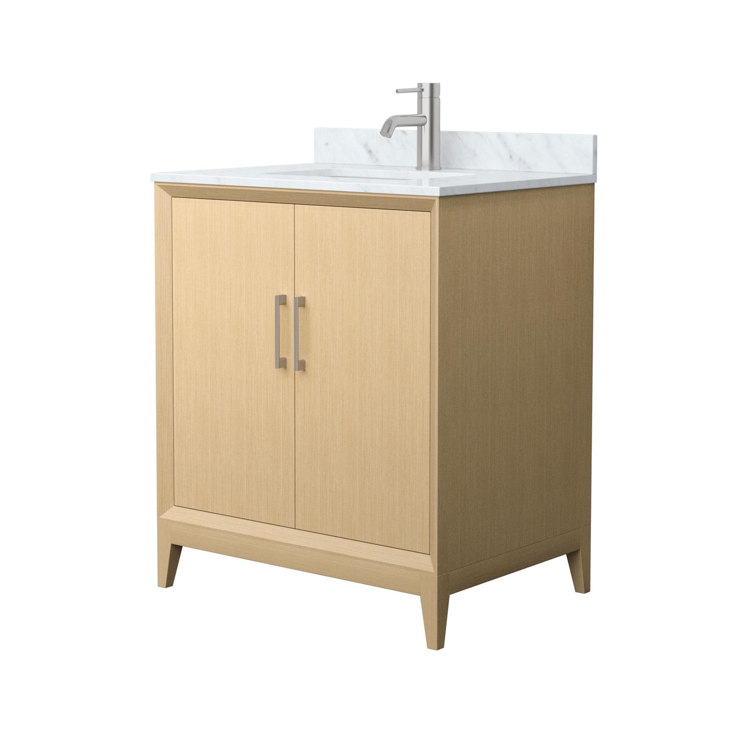Janna Bathroom Vanity with Countertop 30 inch Single Sink Single hole Faucet Setup