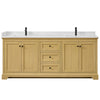 Custom image for Honey Oak with Matte Black Trim / Giotto Quartz / No Mirror