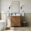 Custom image for Toasted Walnut with Matte Black Trim / Giotto Quartz / No Mirror