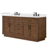 Custom image for Dark Oak with Matte Black Trim / White Quartz / No Mirror