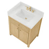 Custom image for Scandinavian Oak with Satin Bronze Trim / Giotto Quartz / No Mirror