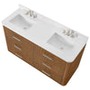 Custom image for Toasted Walnut with Brushed Nickel Trim / White Quartz / No Mirror