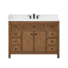 Custom image for Toasted Walnut with Matte Black Trim / White Quartz / No Mirror