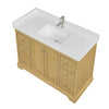 Custom image for Honey Oak with Polished Chrome Trim / Giotto Quartz / No Mirror