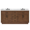 Custom image for Dark Oak with Matte Black Trim / Giotto Quartz / No Mirror