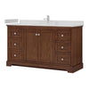 Custom image for Dark Walnut with Polished Chrome Trim / Giotto Quartz / No Mirror