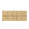 Custom image for Scandinavian Oak with Satin Bronze Trim / No Mirror