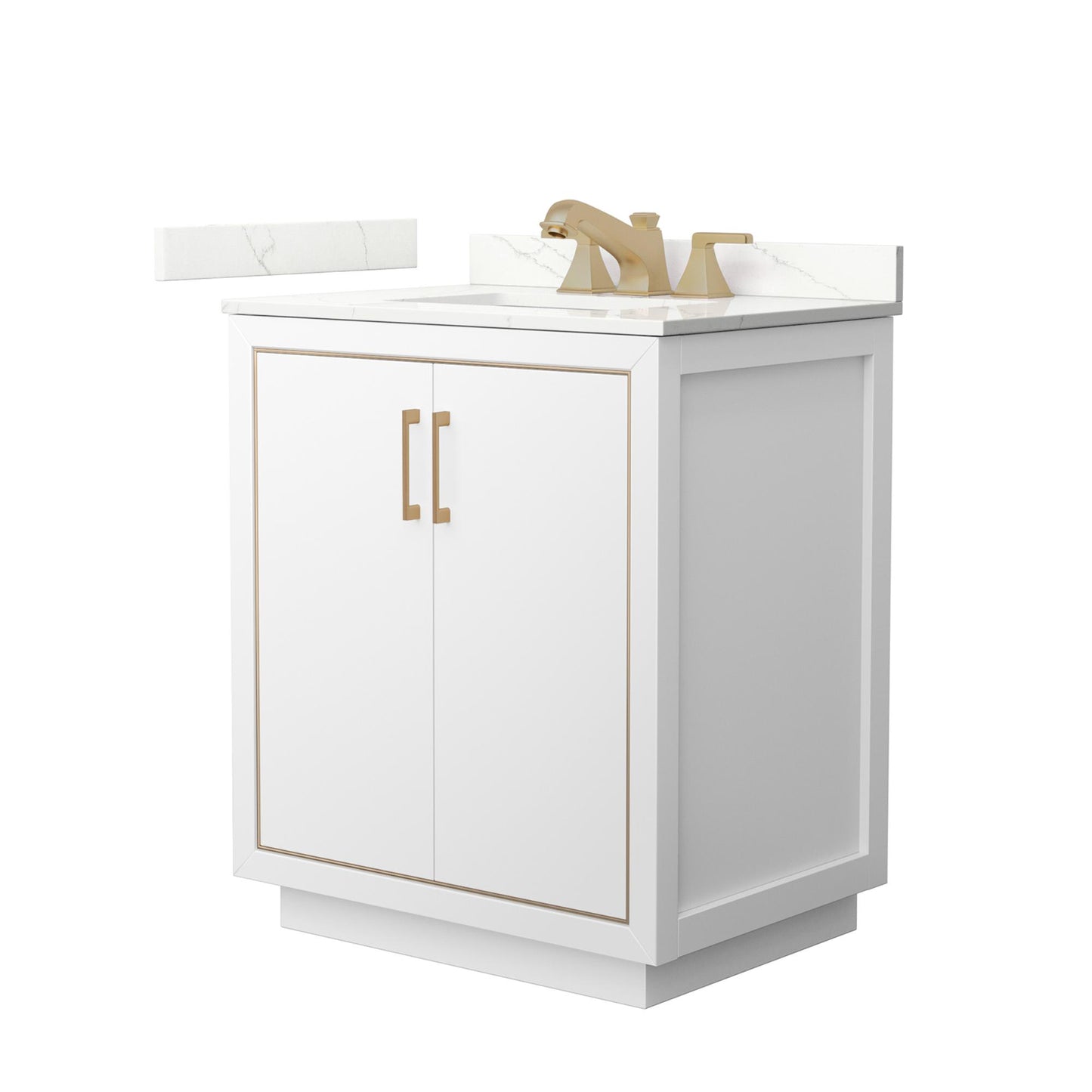 Icon Bathroom Vanity with Countertop 30 inch Single Sink 3-hole Faucet Setup