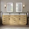 Custom image for Rift Oak with Matte Black Trim / Carrara Cultured Marble / No Mirror