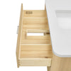 Custom image for Scandinavian Oak with Brushed Nickel Trim / No Mirror