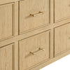 Custom image for Scandinavian Oak with Satin Bronze Trim / White Quartz / No Mirror