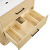 Custom image for Scandinavian Oak with Matte Black Trim / No Mirror