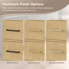 Custom image for Scandinavian Oak with Matte Black Trim / No Mirror