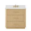 Custom image for Scandinavian Oak with Satin Bronze Trim / Giotto Quartz / No Mirror