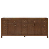 Custom image for Dark Walnut with Brushed Gold Trim / No Mirror
