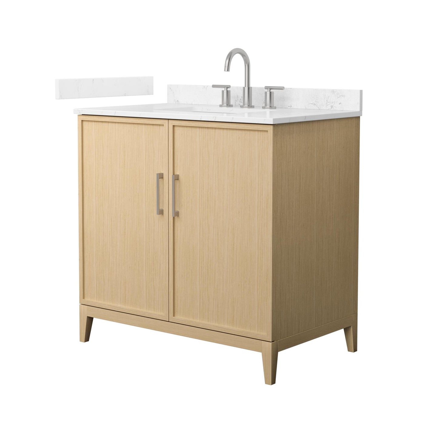 Elan Bathroom Vanity with Countertop 36 inch Single Sink 3-hole Faucet Setup