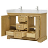 Custom image for Honey Oak with Polished Chrome Trim / Carrara Cultured Marble / No Mirror