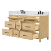 Custom image for Scandinavian Oak with Matte Black Trim / Giotto Quartz / No Mirror