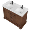 Custom image for Dark Walnut with Matte Black Trim / Giotto Quartz / No Mirror