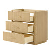 Custom image for Scandinavian Oak with Satin Bronze Trim / No Mirror