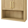 Custom image for Whitewashed Oak with Brushed Gold Trim