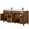 Custom image for Dark Walnut with Matte Black Trim / Giotto Quartz / No Mirror