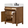 Custom image for Toasted Walnut with Matte Black Trim / Giotto Quartz / No Mirror